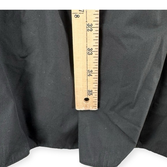 Vintage RM Muumuu Dress Womens Medium Hawaiian Black Floral Midi Ruffle - Picture 6 of 7